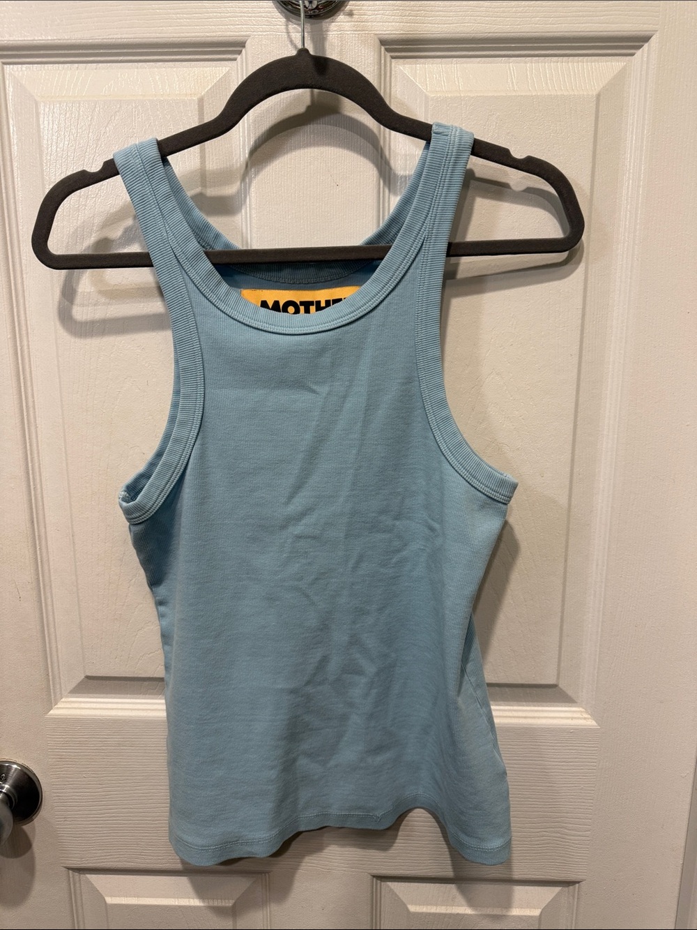 MOTHER The Chin Ups Tank in Light Blue Color!